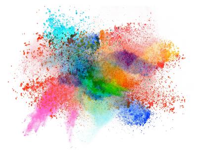 explosion of powder coating colors