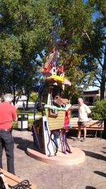 Art installation side view