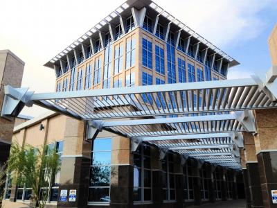 Powder coated architecture Las Vegas City Hall 